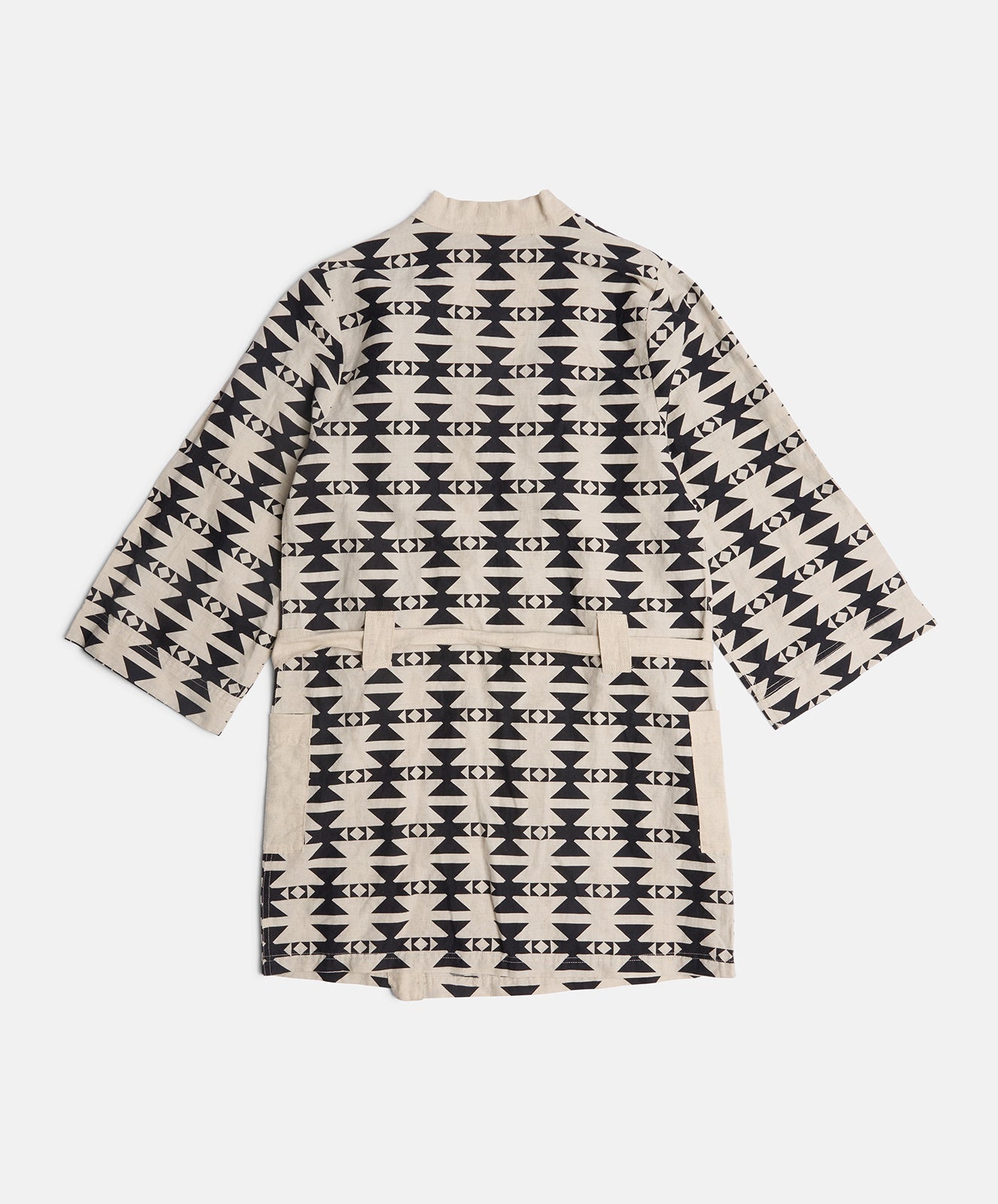 You’re Welcome Robe | Cotton/Linen | Natural & Coal