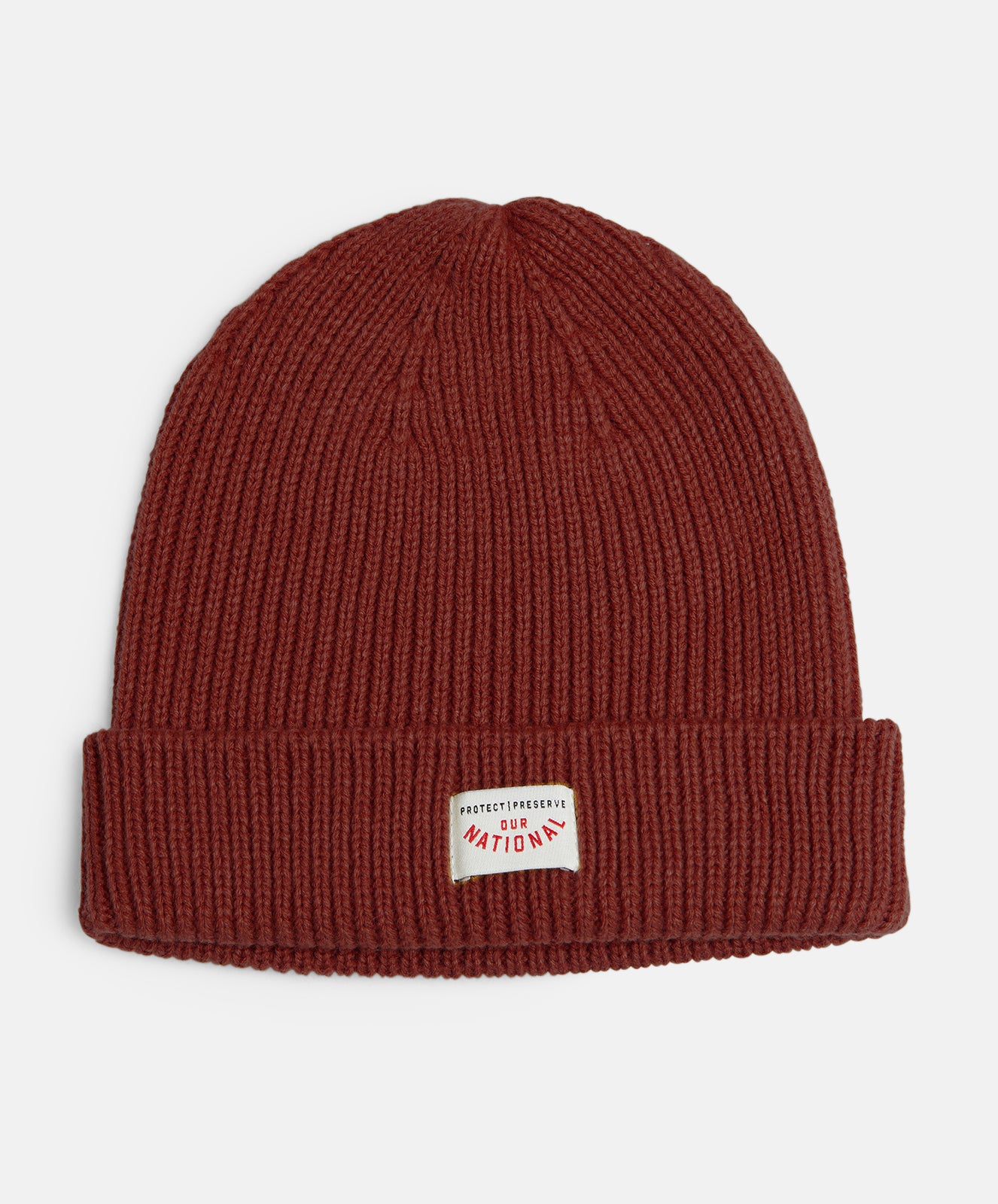 Burnt Tan Racer Knit Beanie