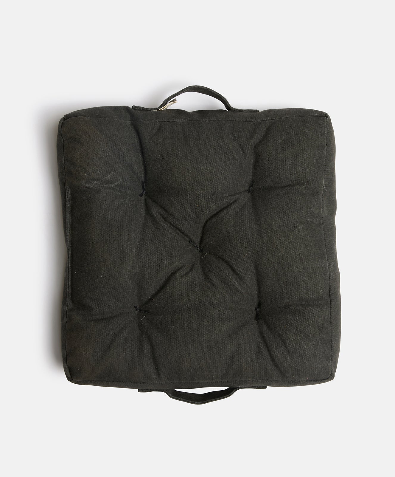 Road Tripper Outdoor Square Floor Cushion | Black