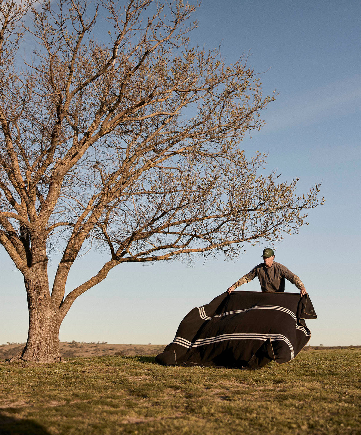 New Yorker Cotton Blanket | Black / White | King