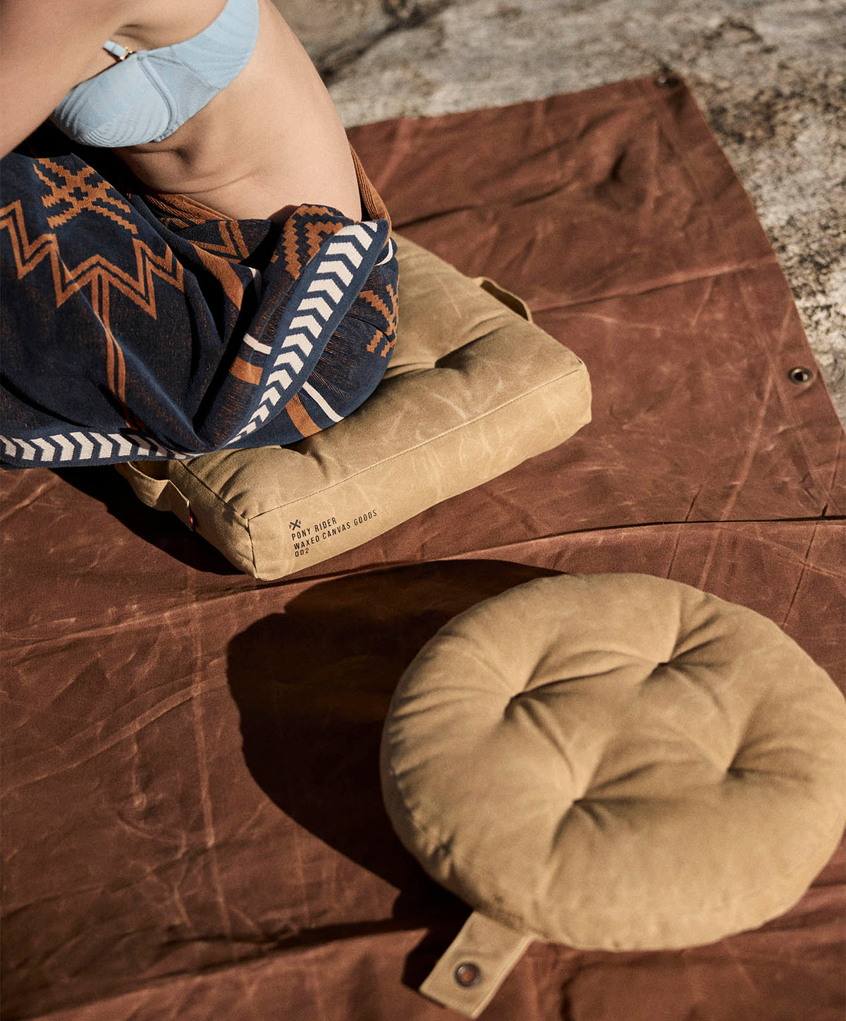 Day Tripper Outdoor Canvas Throw | Spice