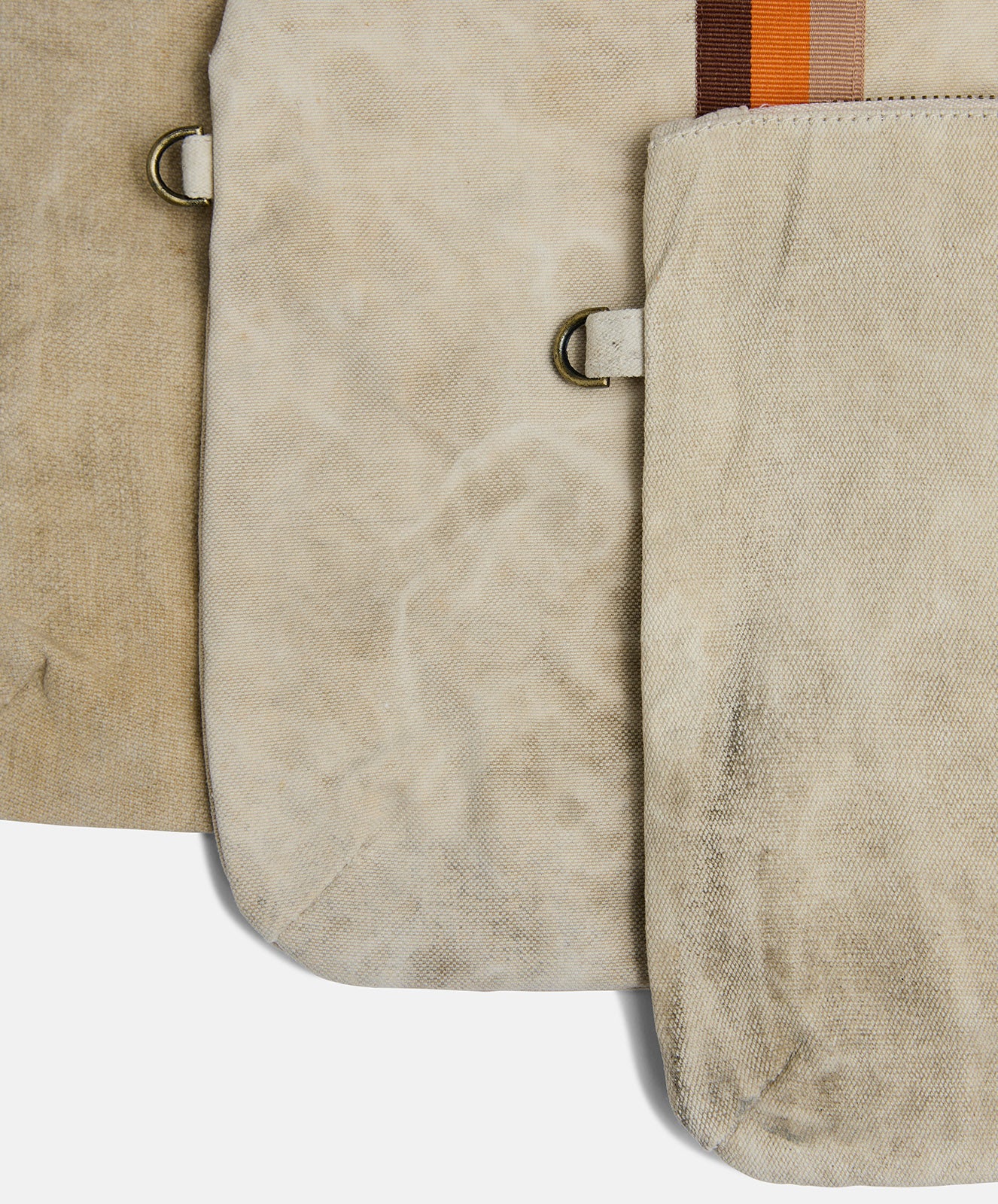 Escapee Clutch Bag with Strap | Natural Stripe