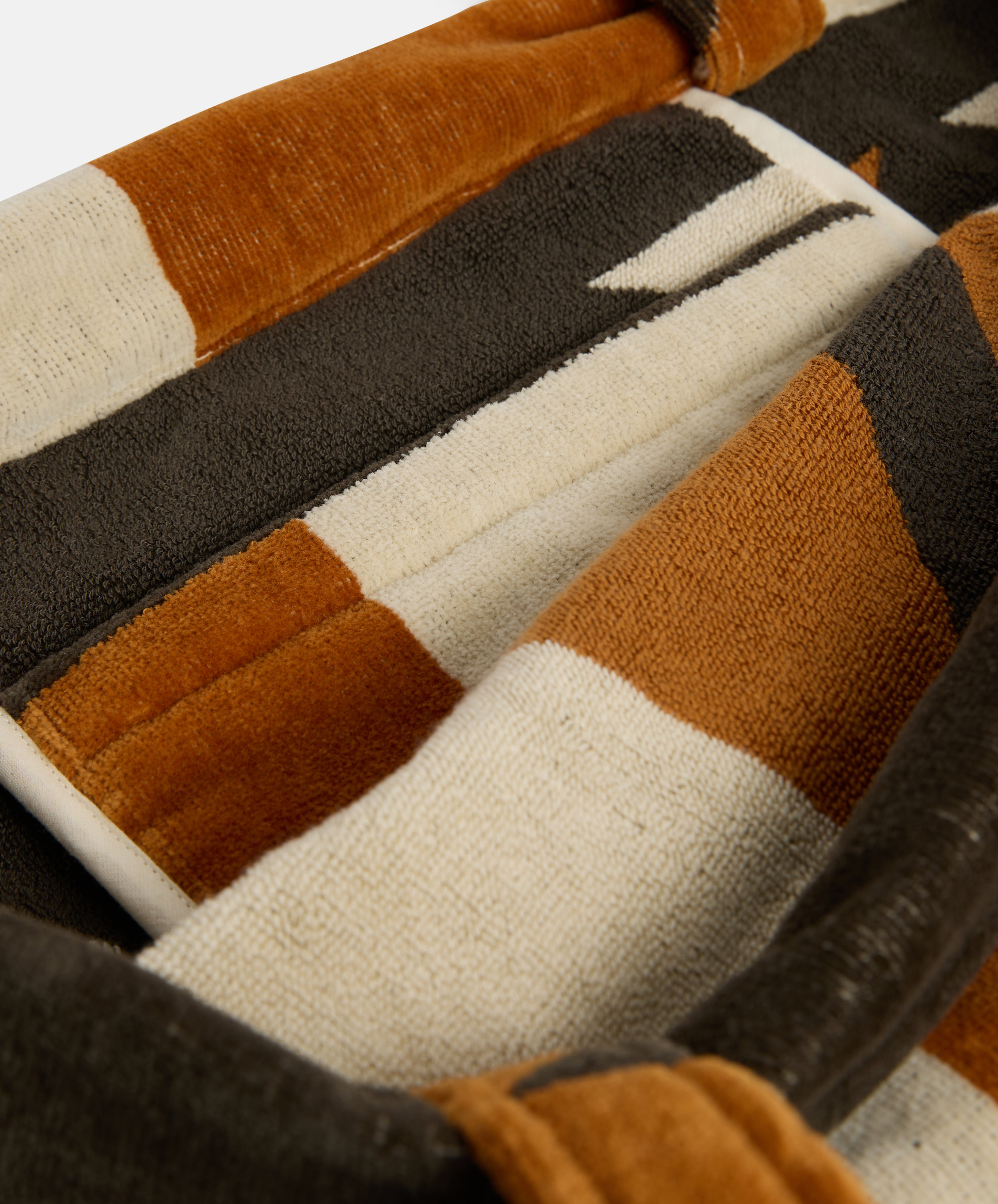 Rocky Mountain Tote | Recrafted Terry Towelling I Natural / Khaki / Spice