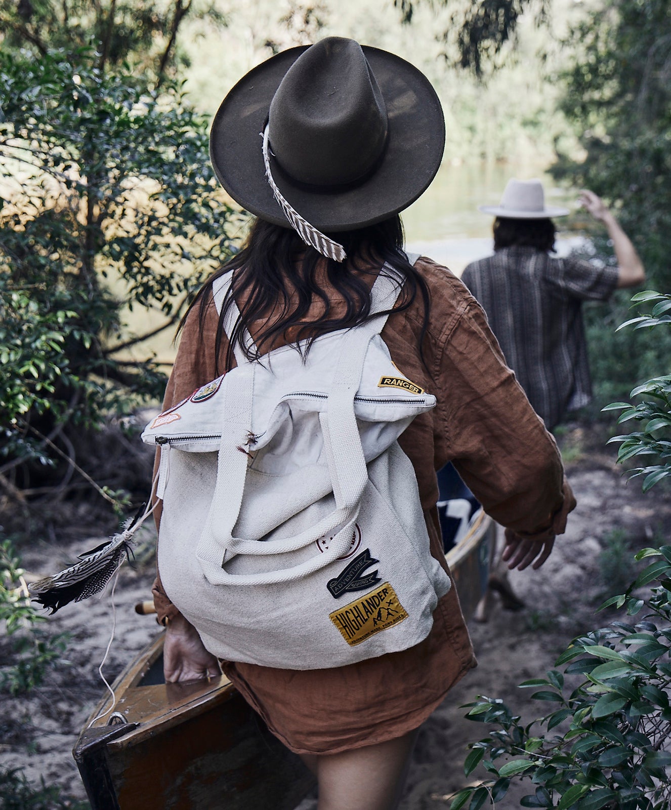 Adventure Slouch Bag | Natural Upcycled