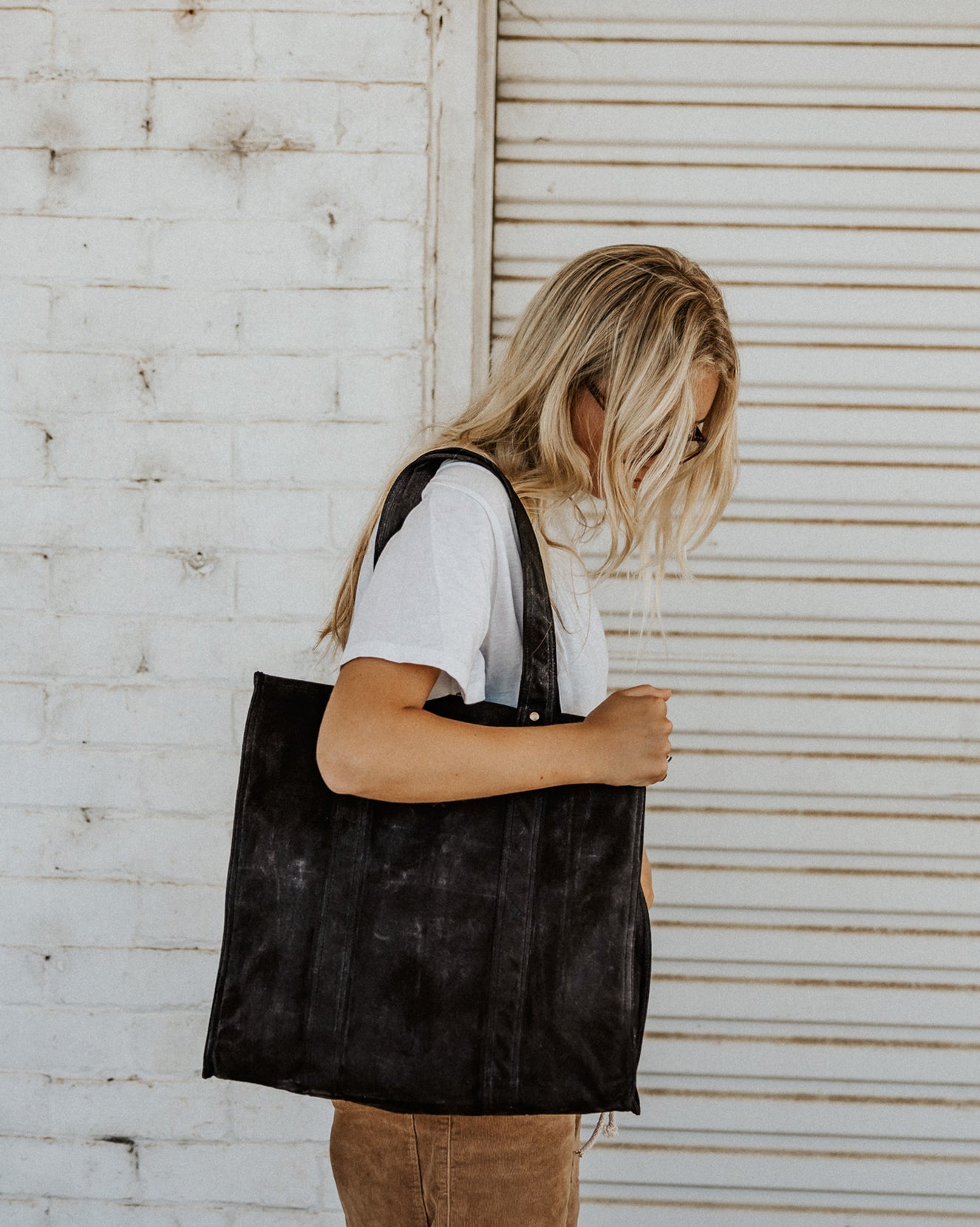 Market Mini Canvas Tote Bag | Black