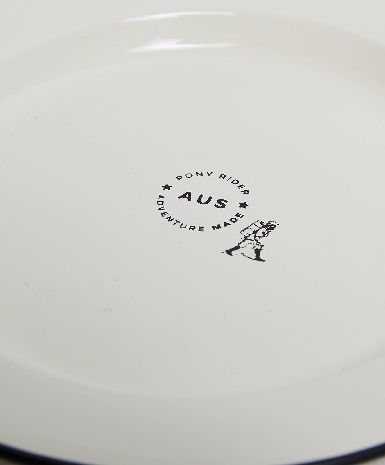 Adventure Made Enamel Plate | Vintage White