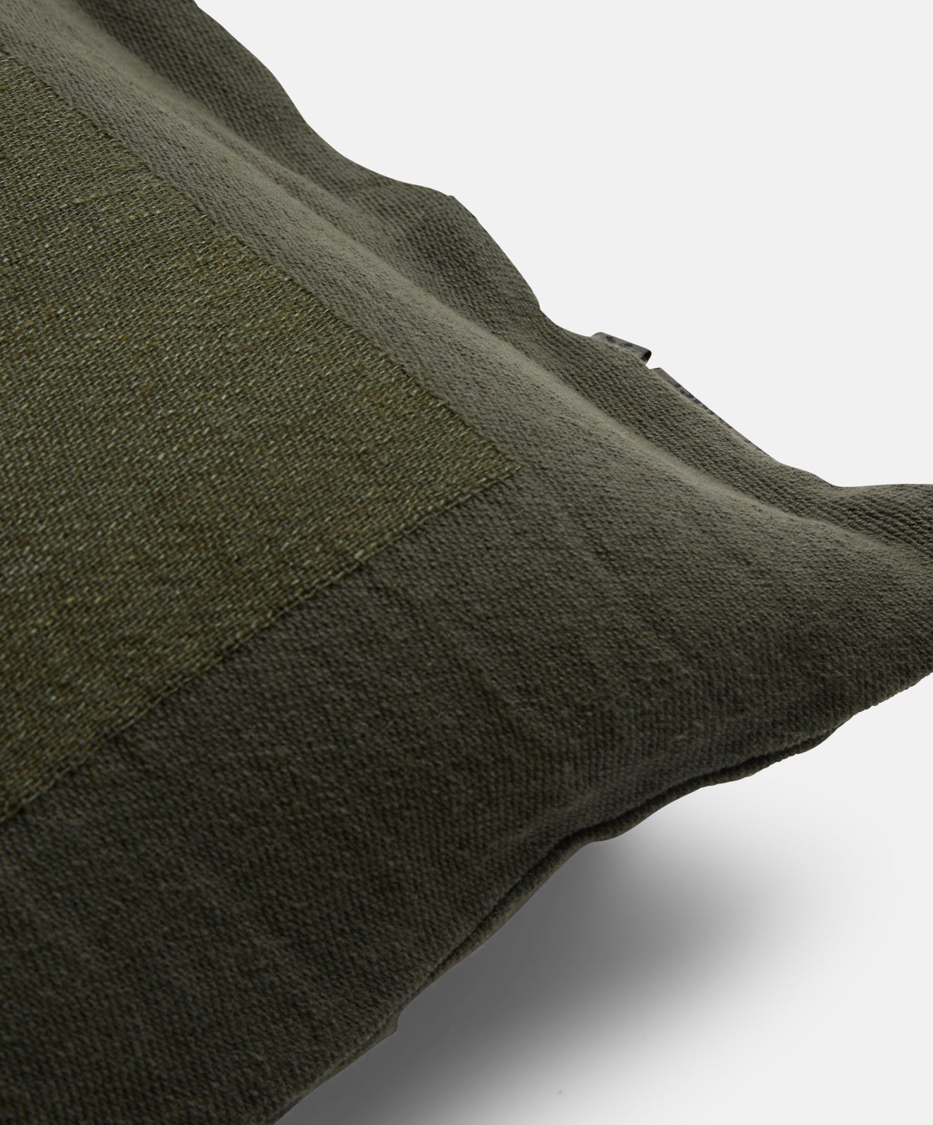 Bare Bones Linen Cushion | Forest Green