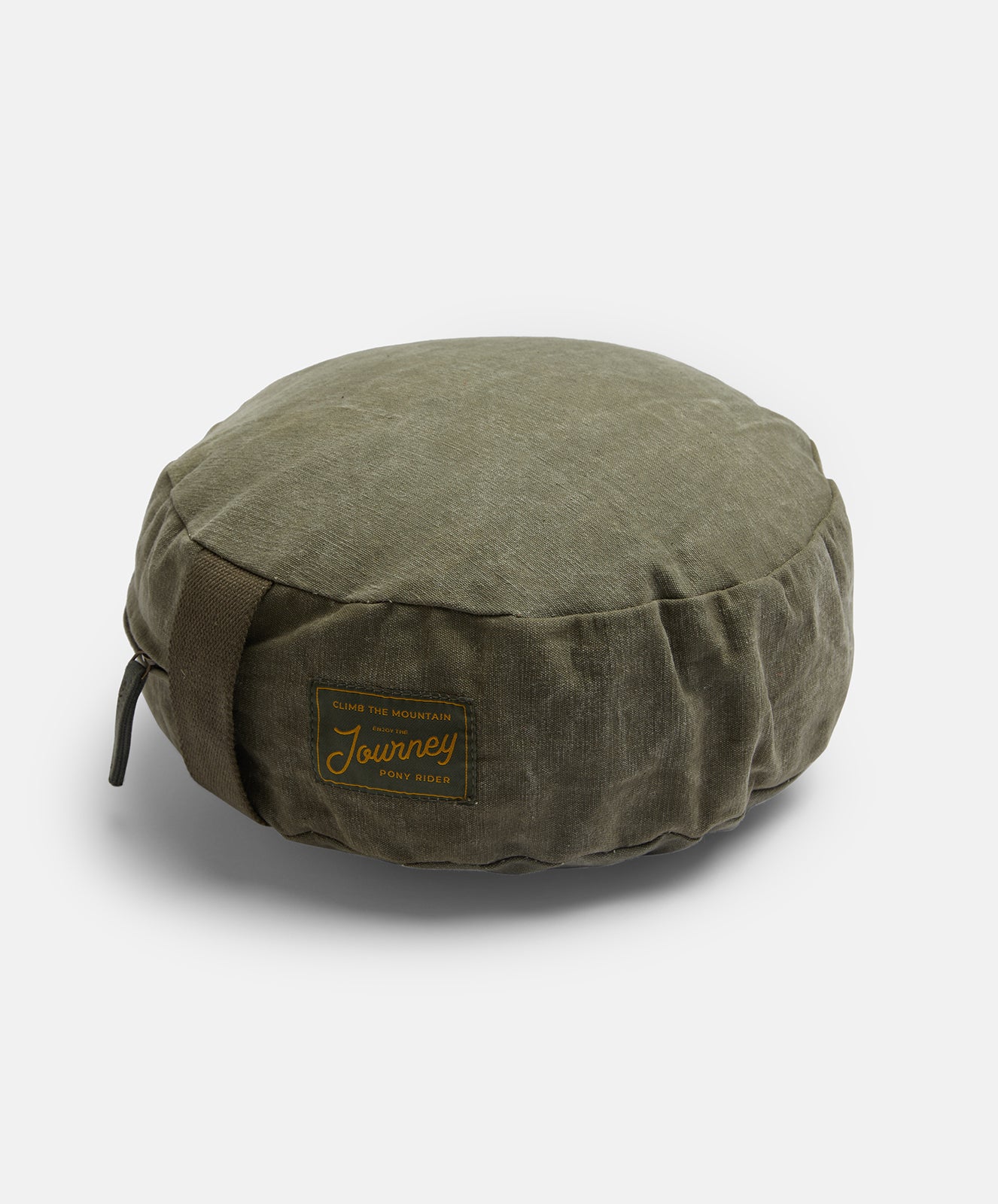 Ground Up Meditation Cushion | Upcycled Canvas | Khaki