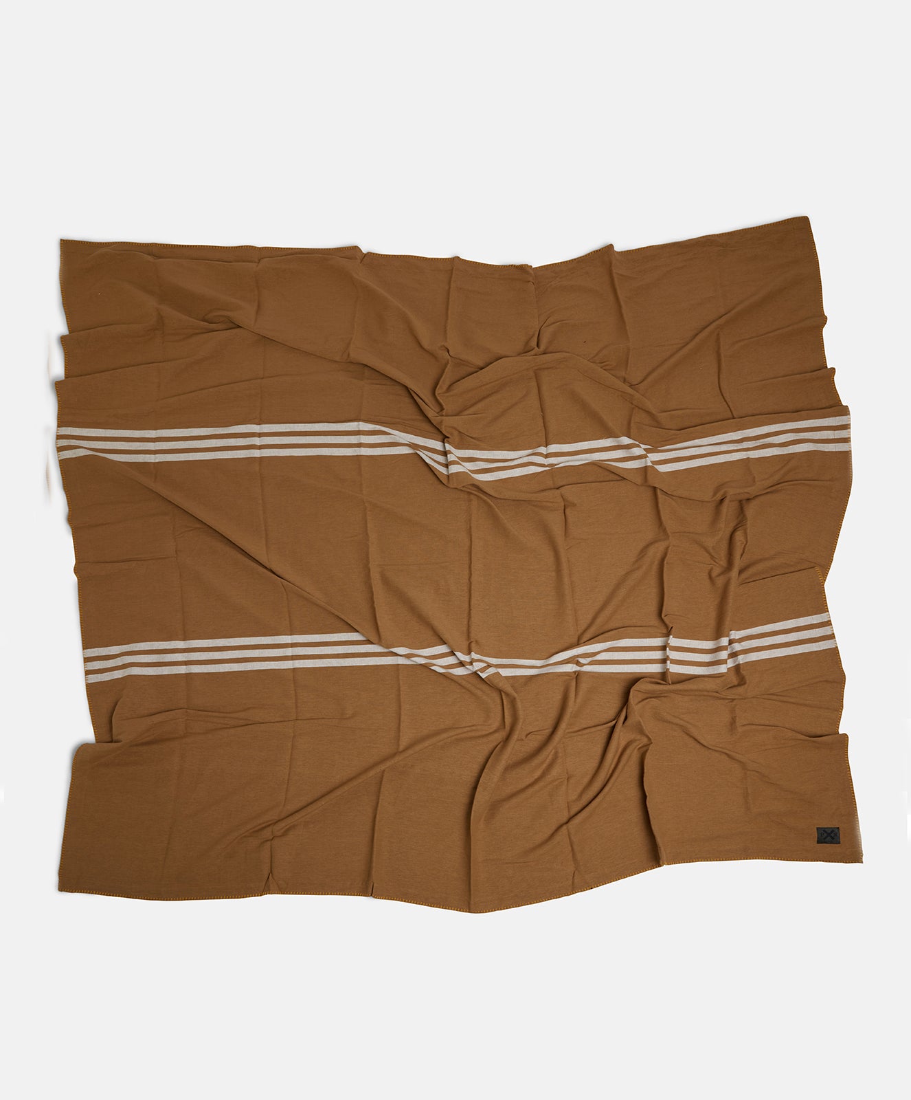 New Yorker Cotton Blanket | Brown / White | King