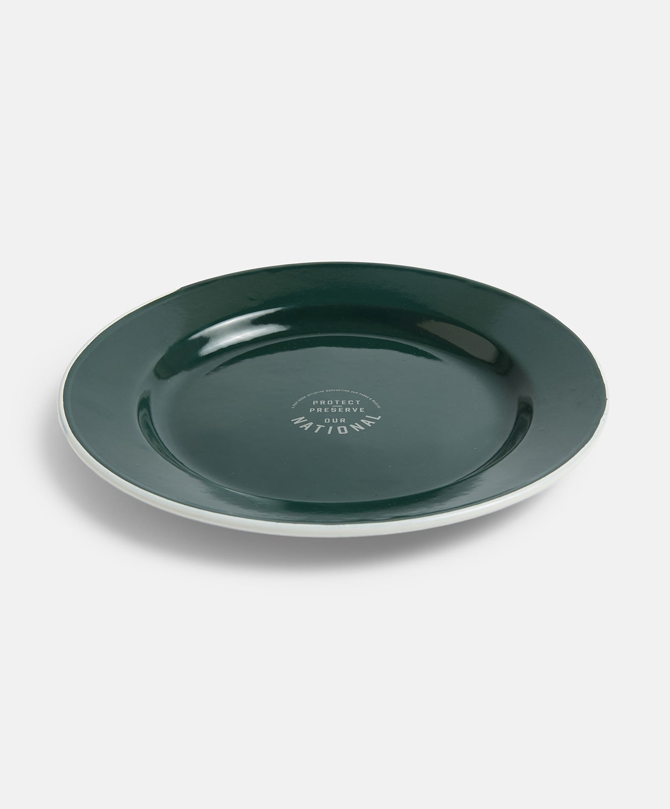 National Project Enamel Plate | Forest Green