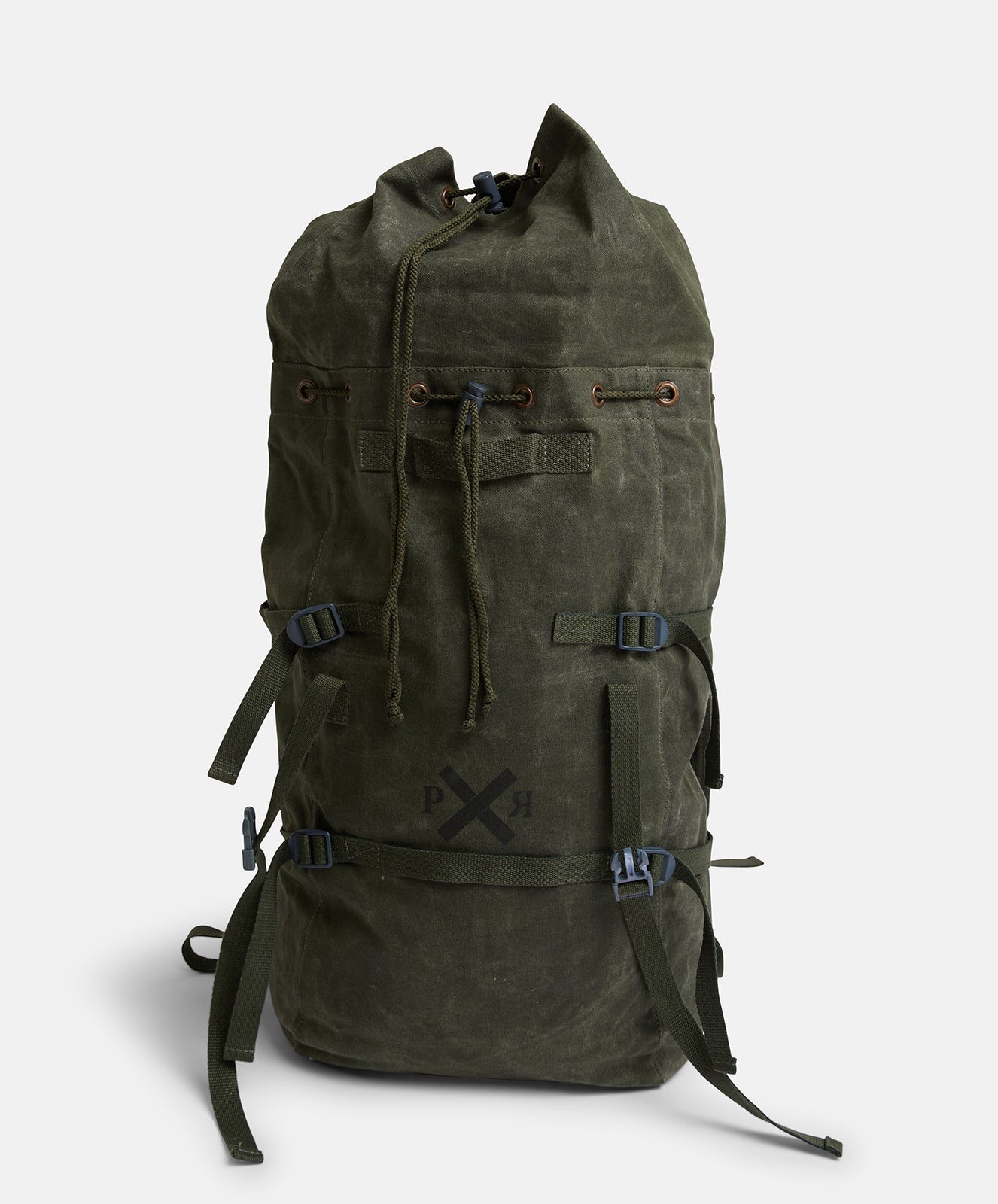 Slow Road Waxed Canvas Backpack with Cover | Duffle Green