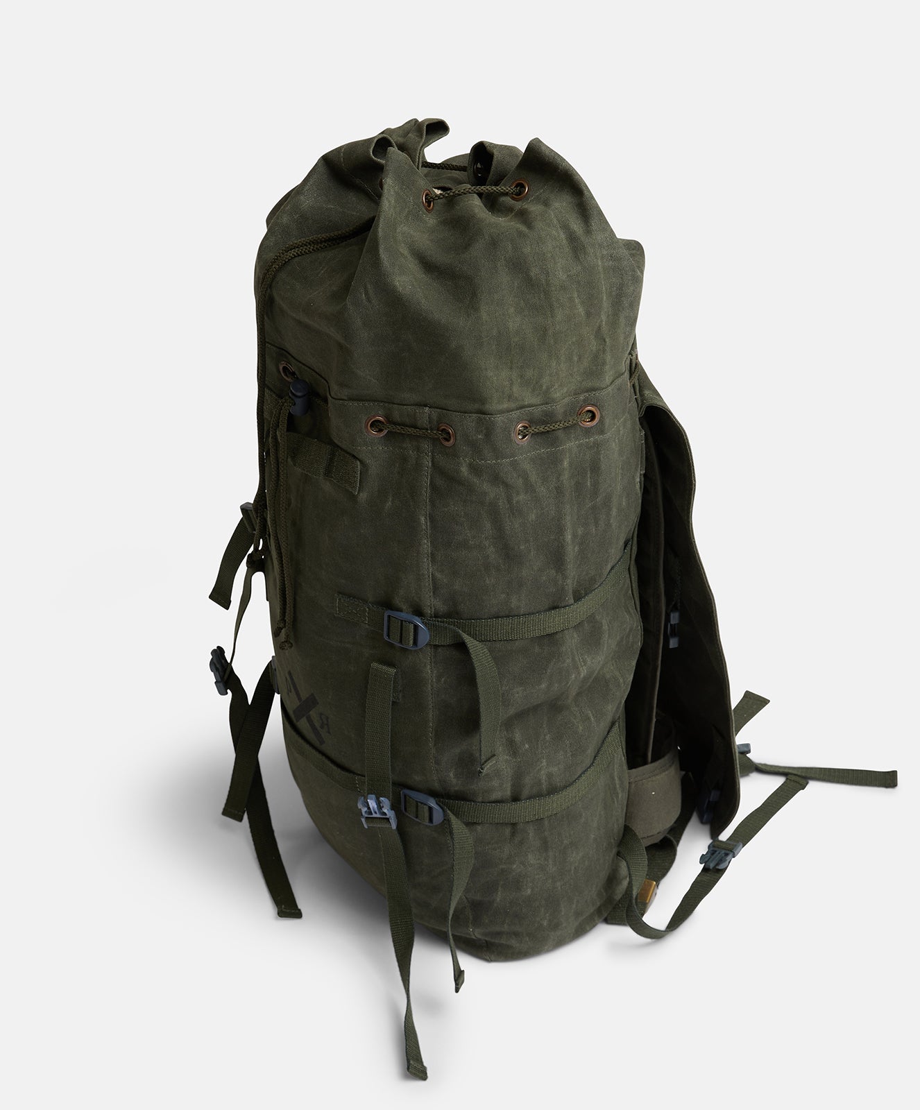 Slow Road Waxed Canvas Backpack | Duffle Green