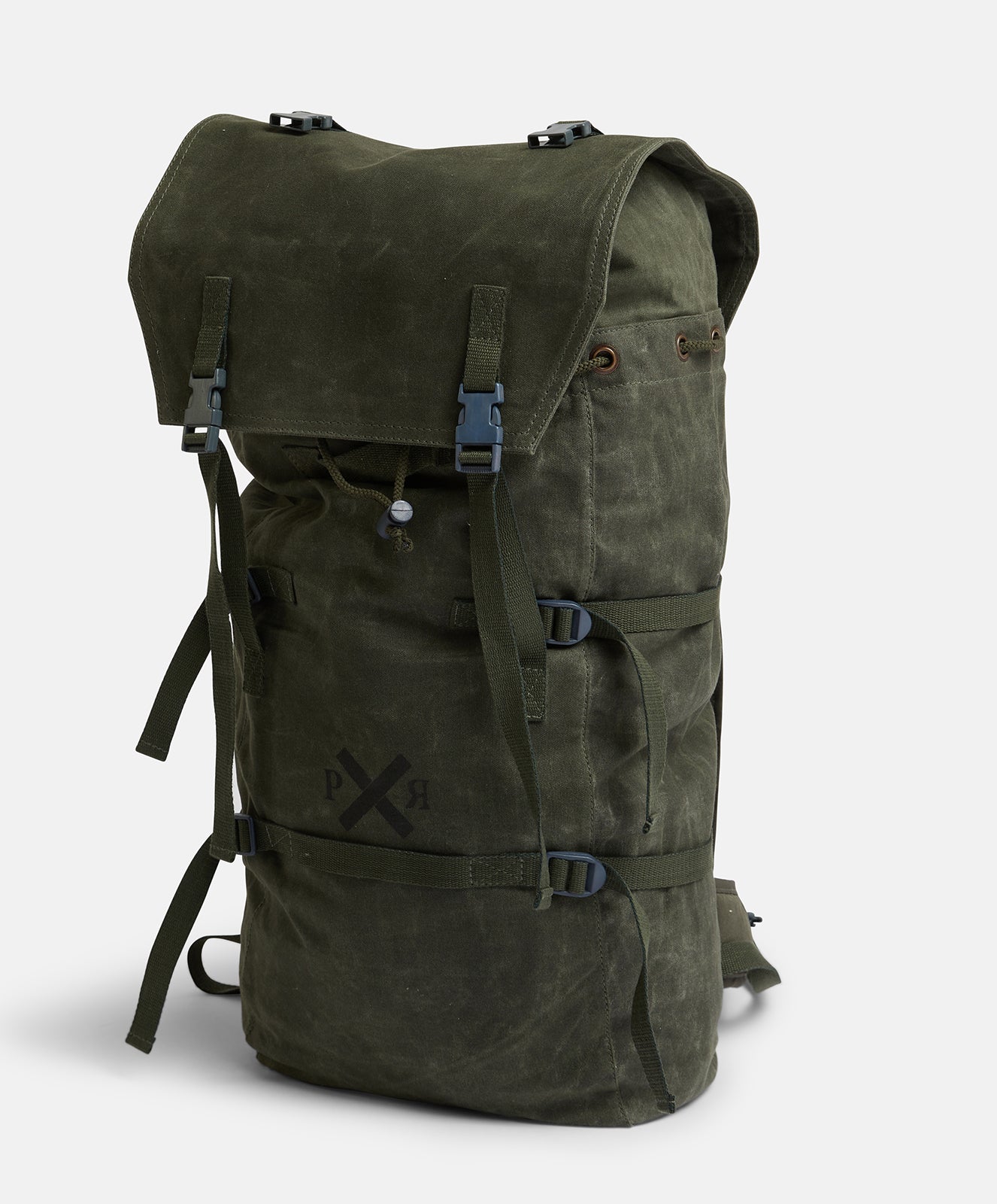 Slow Road Waxed Canvas Backpack | Duffle Green