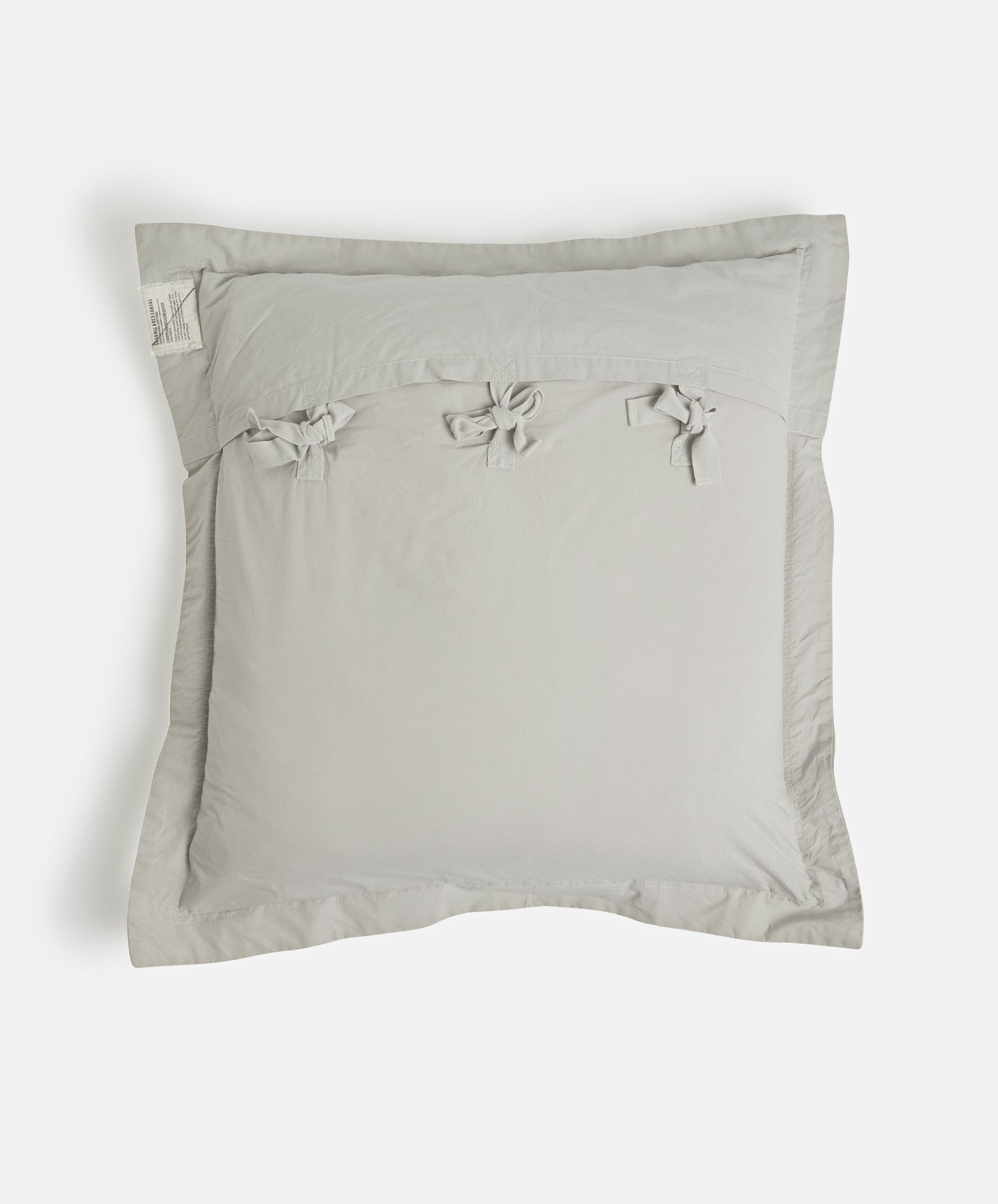 Organic Canvas European Pillow Sham | Stone