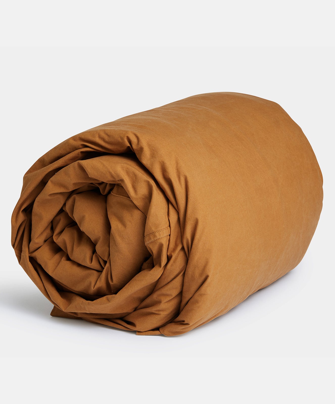 Organic Canvas Duvet Cover | Toffee Brown