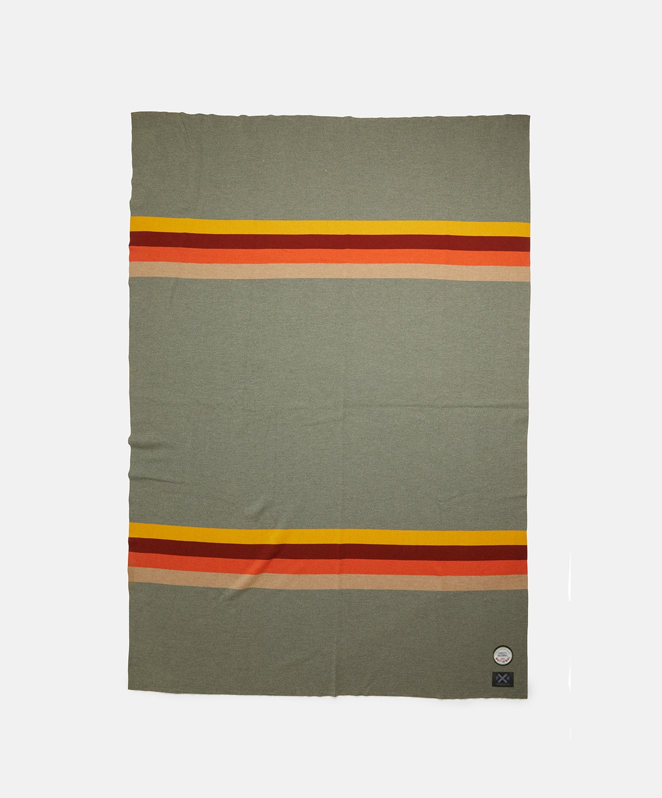 Our National Wool Blanket | Khaki Multi Stripe